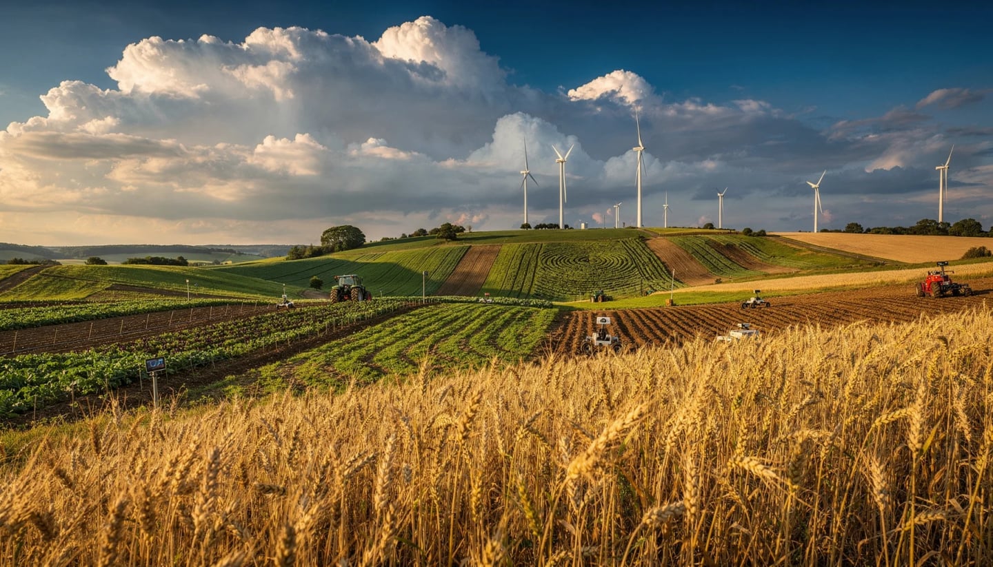 Nature-based water management system on a corporate campus